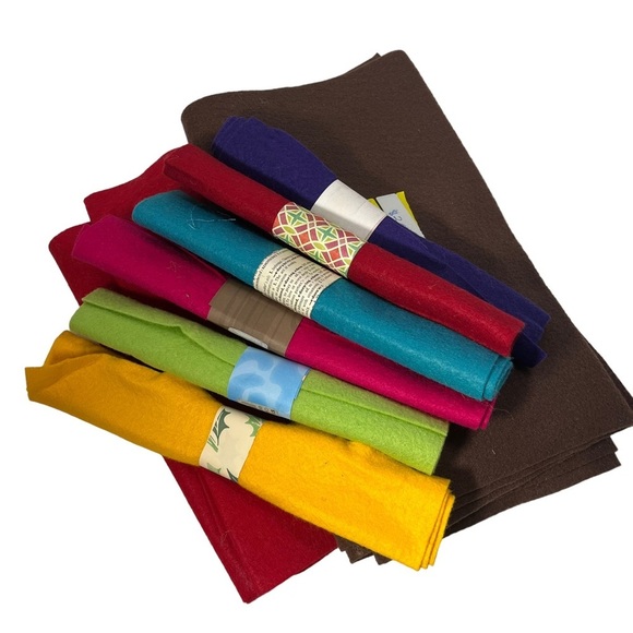 Lot of Felt Yardage Pieces‎ Crafting Multicolor Create Crafts - Picture 3 of 4
